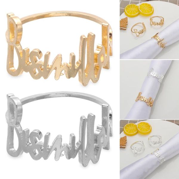 napkin rings 1/6pcs el letters wedding kitchen gadgets table decoration towel holder buckle
napkin rings 1/6pcs el letters wedding kitchen gadgets table decoration towel holder buckle