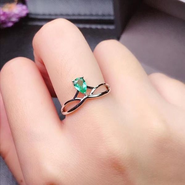 cluster rings women's ring natural emerald 925 silver simple design fresh and lovely style, Golden;silver
cluster rings women's ring natural emerald 925 silver simple design fresh and lovely style, Golden;silver