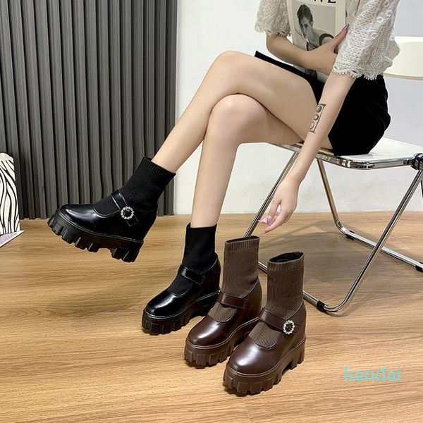 hight increasing martin boots thin women mary jane knitted sock boots loafers shoes mesh red rhinestone thick bottom flying woven ankle boot, Black
hight increasing martin boots thin women mary jane knitted sock boots loafers shoes mesh red rhinestone thick bottom flying woven ankle boot, Black