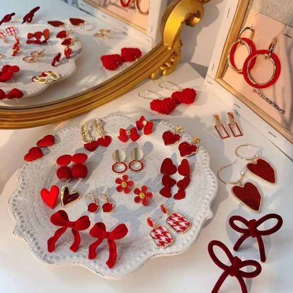 dangle & chandelier 2021 christmas red series earrings winter plush flower geometric pendant s925 pin as gifts for women girls, Silver
dangle & chandelier 2021 christmas red series earrings winter plush flower geometric pendant s925 pin as gifts for women girls, Silver