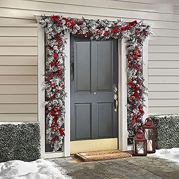 decorative flowers & wreaths christmas wreath artificial pinecone red berry garland hanging ornaments front door wall decorations #t3g
decorative flowers & wreaths christmas wreath artificial pinecone red berry garland hanging ornaments front door wall decorations #t3g