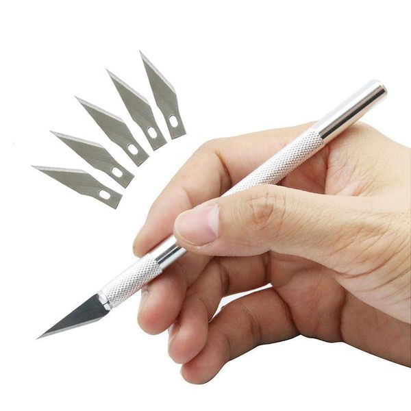 cell phone repairing tools non-slip metal scalpel knife kit cutter engraving pcb diy repair hand craft knives + 5pcs blades mobile
cell phone repairing tools non-slip metal scalpel knife kit cutter engraving pcb diy repair hand craft knives + 5pcs blades mobile