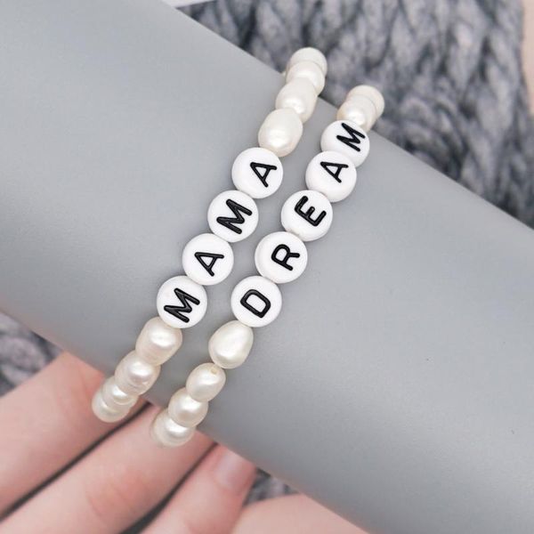 beaded, strands 2021 summer fashion bracelet women's european and american simple style beaded pearl letter bead, Black
beaded, strands 2021 summer fashion bracelet women's european and american simple style beaded pearl letter bead, Black
