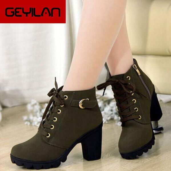 boots szsgcn autumn winter women solid lace-up european ladies shoes pu fashion heels 35-41, Black
boots szsgcn autumn winter women solid lace-up european ladies shoes pu fashion heels 35-41, Black