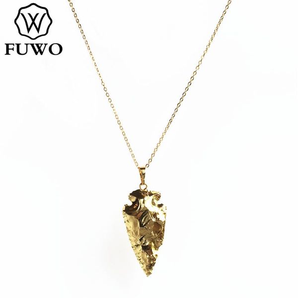 pendant necklaces fuwo wholesale flint arrowhead necklace with gold dipped fashion native americans arrow shape jewelry for women nc253, Silver
pendant necklaces fuwo wholesale flint arrowhead necklace with gold dipped fashion native americans arrow shape jewelry for women nc253, Silver