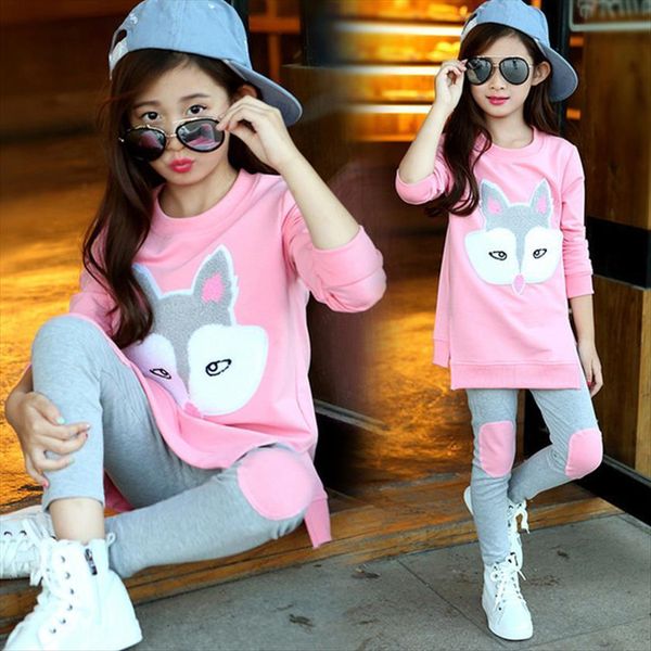 children clothing autumn cartoon girls sets long sleeve tracksuit for 3 13 years old clothes sport suit kids, White
children clothing autumn cartoon girls sets long sleeve tracksuit for 3 13 years old clothes sport suit kids, White
