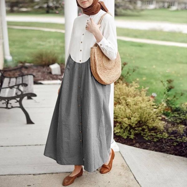 ethnic clothing grid printed robe casual holiday long shirt dress zanzea women collar neck bohemian muslim dubai islmaic maxi sundress, Red
ethnic clothing grid printed robe casual holiday long shirt dress zanzea women collar neck bohemian muslim dubai islmaic maxi sundress, Red