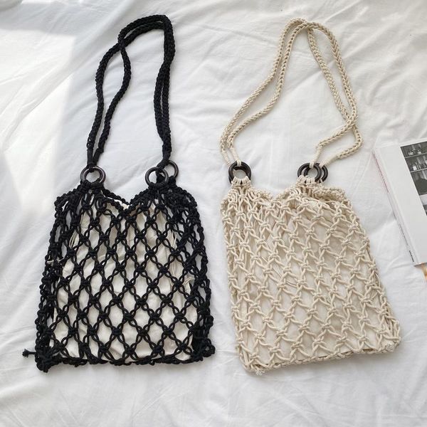 evening bags cotton thread knitted women's handbag net hollow out bag japan style wool shoulder beach sets whole sale
evening bags cotton thread knitted women's handbag net hollow out bag japan style wool shoulder beach sets whole sale