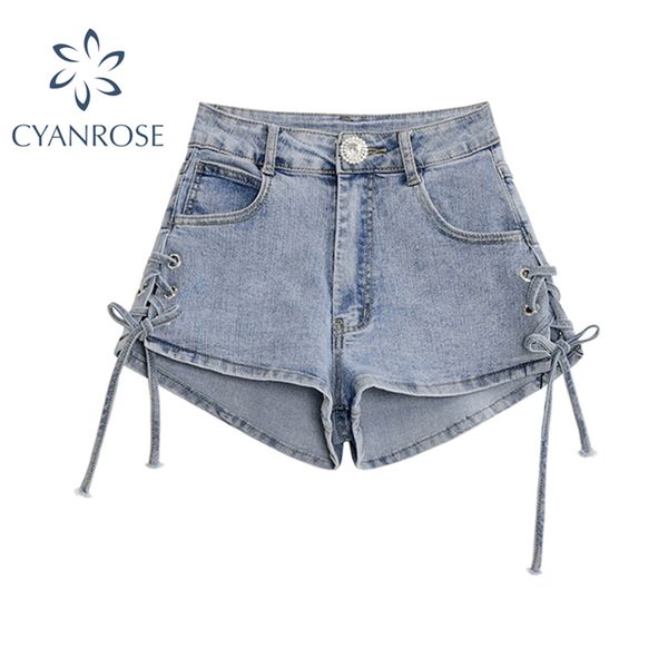 summer high waist wide leg jeans shorts casual blue denim shorts both side tie mini short female denim shorts jeans 210417
summer high waist wide leg jeans shorts casual blue denim shorts both side tie mini short female denim shorts jeans 210417
