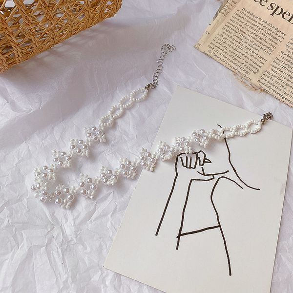 fashion personality crystal clavicle chain choker sweet pearl necklace ins net red short neck jewelry, Black
fashion personality crystal clavicle chain choker sweet pearl necklace ins net red short neck jewelry, Black