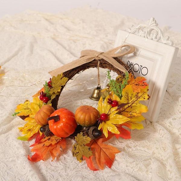 decorative flowers & wreaths autumn harvest pumpkin front door wreath for any decor party supplies home room h1t2
decorative flowers & wreaths autumn harvest pumpkin front door wreath for any decor party supplies home room h1t2