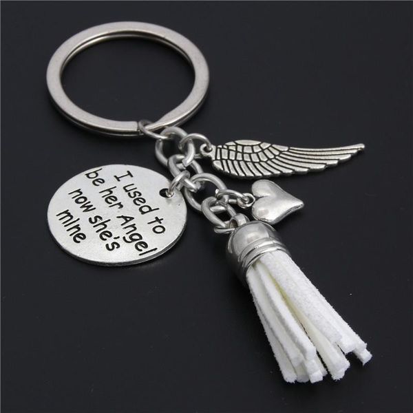 keychains 1pc heart wings with white tassel keyring gift mom in memory of i used to be her angel now she's mine e2182, Silver
keychains 1pc heart wings with white tassel keyring gift mom in memory of i used to be her angel now she's mine e2182, Silver