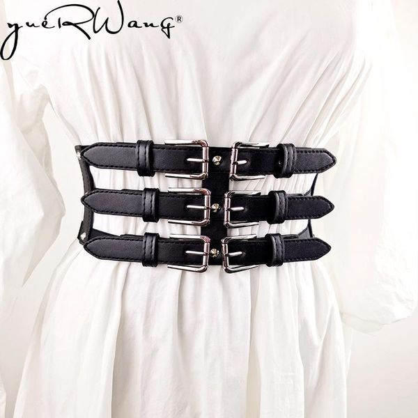 belts yuerwang women cummerbunds rivet decoration holloe out elastic ultra wide pu waistband fashion black leather belt corset 2021, Black;brown
belts yuerwang women cummerbunds rivet decoration holloe out elastic ultra wide pu waistband fashion black leather belt corset 2021, Black;brown
