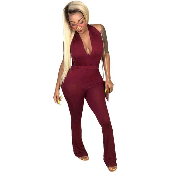 women's jumpsuits & rompers fashion women jumpsuit 2021 arrival solid sleeveless deep v backless halter boot cut full length nightclub, Black;white
women's jumpsuits & rompers fashion women jumpsuit 2021 arrival solid sleeveless deep v backless halter boot cut full length nightclub, Black;white