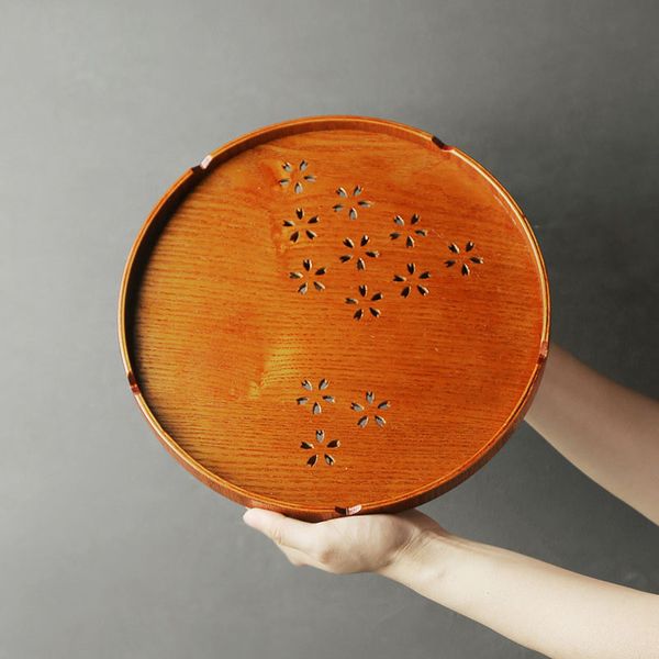 natural wooden tea tray solid wood round plate with hollow pattern wholesale fruit dessert dishes
natural wooden tea tray solid wood round plate with hollow pattern wholesale fruit dessert dishes