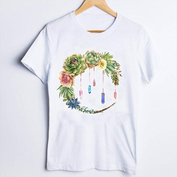 tees print office work mujer women camisetas flower floral casual clothes lady clothing female, White
tees print office work mujer women camisetas flower floral casual clothes lady clothing female, White
