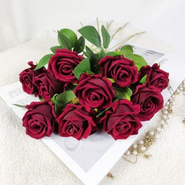decorative flowers & wreaths 1pcs artificial arrange fake plants beautiful silk roses wedding home table decor valentine's day present
decorative flowers & wreaths 1pcs artificial arrange fake plants beautiful silk roses wedding home table decor valentine's day present