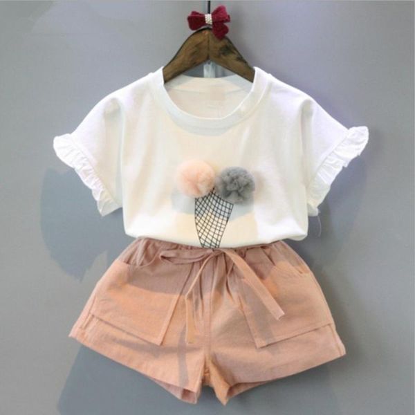 girls clothing set children kids 2-piece baby print sleeveless t-shirt + solid color shorts 2021 sets, White
girls clothing set children kids 2-piece baby print sleeveless t-shirt + solid color shorts 2021 sets, White