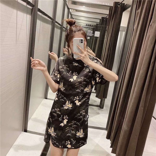 slim casual dresses fall stand collar short sleeve printed chinese style dress for women 8496061, Black;gray
slim casual dresses fall stand collar short sleeve printed chinese style dress for women 8496061, Black;gray