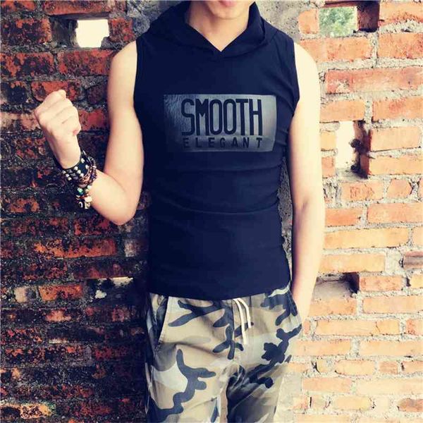 new fashion slim hooded sleeveless t-shirt men's korean fashion youth student zipper breathable cotton t-shirt, White;black
new fashion slim hooded sleeveless t-shirt men's korean fashion youth student zipper breathable cotton t-shirt, White;black