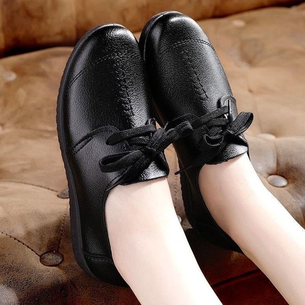 sandals women's flats shoes soft leather bottom comfortable non-slip flat casual mom low loafers hbj0, Black
sandals women's flats shoes soft leather bottom comfortable non-slip flat casual mom low loafers hbj0, Black