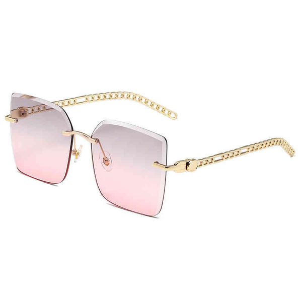 new women's frameless cut-edge fashion sunglasses big frame metal net red same style sunglasses luxury polarized big-name style, White;black
new women's frameless cut-edge fashion sunglasses big frame metal net red same style sunglasses luxury polarized big-name style, White;black