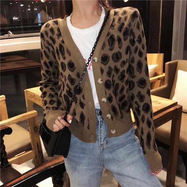women's sweaters brand hipster clothing basic knitted sweater fall winter female leopard cardigans thin loose coats, White;black
women's sweaters brand hipster clothing basic knitted sweater fall winter female leopard cardigans thin loose coats, White;black