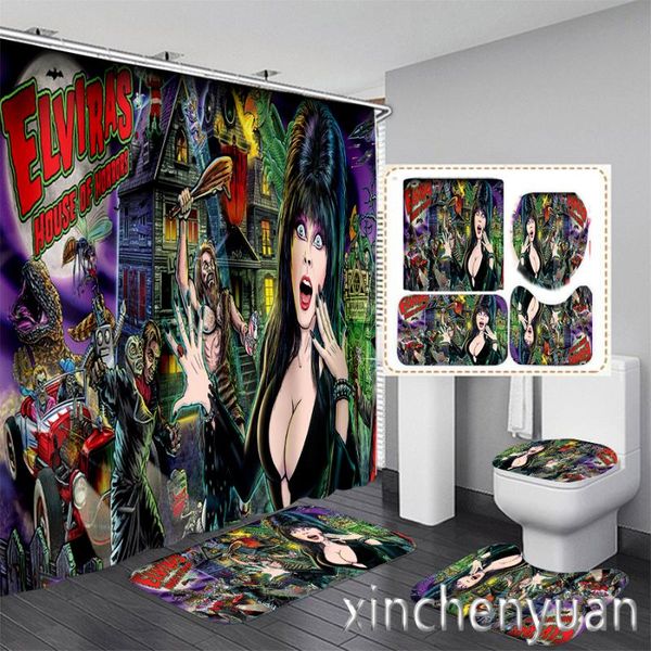 shower curtains elvira halloween 3d printing waterproof bathroom curtain toilet cover mat non-slip floor rug (1/3/4pcs) w09
shower curtains elvira halloween 3d printing waterproof bathroom curtain toilet cover mat non-slip floor rug (1/3/4pcs) w09