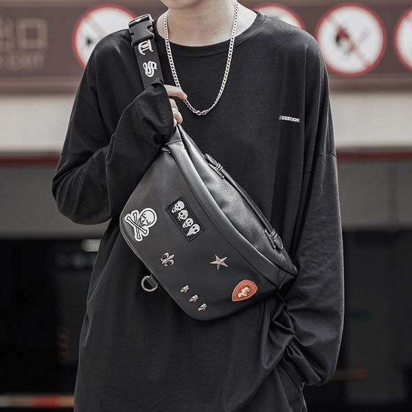 pockets chest bag men's personality badge korean fashion waist and women's lingge leisure large capacity diagonal
pockets chest bag men's personality badge korean fashion waist and women's lingge leisure large capacity diagonal