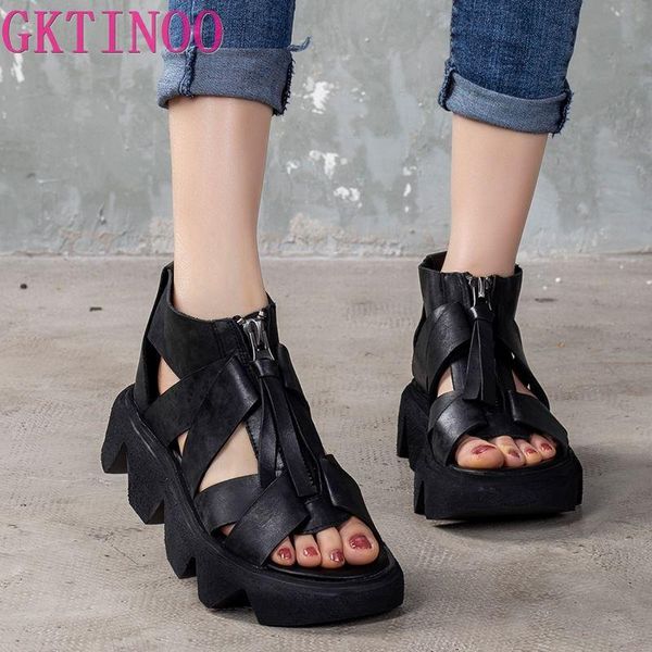 spring platform sandals genuine leather women shoes zip retro sewing flat with handmade ladies, Black
spring platform sandals genuine leather women shoes zip retro sewing flat with handmade ladies, Black