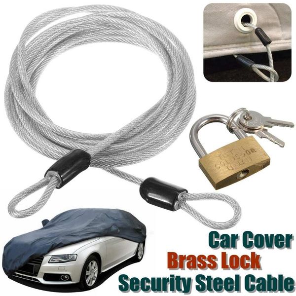 bike locks 2-meters auto cover security steel cable & brass lock kit set w/ 2 keys car with safety
bike locks 2-meters auto cover security steel cable & brass lock kit set w/ 2 keys car with safety