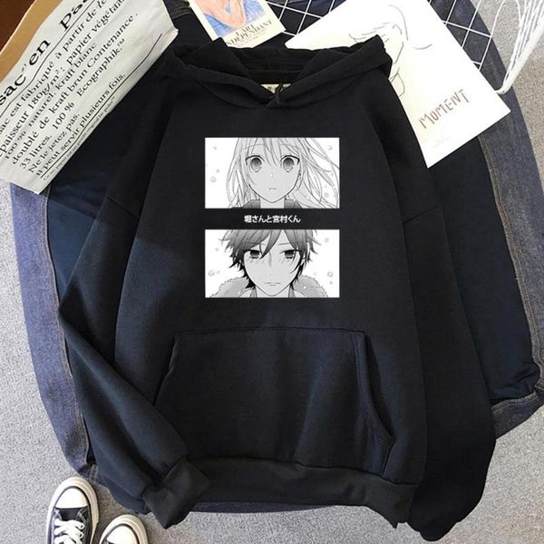 men's hoodies & sweatshirts 2021 anime horimiya hori and miyamura printing women men clothes streetwear harajuku casual clothing, Black
men's hoodies & sweatshirts 2021 anime horimiya hori and miyamura printing women men clothes streetwear harajuku casual clothing, Black