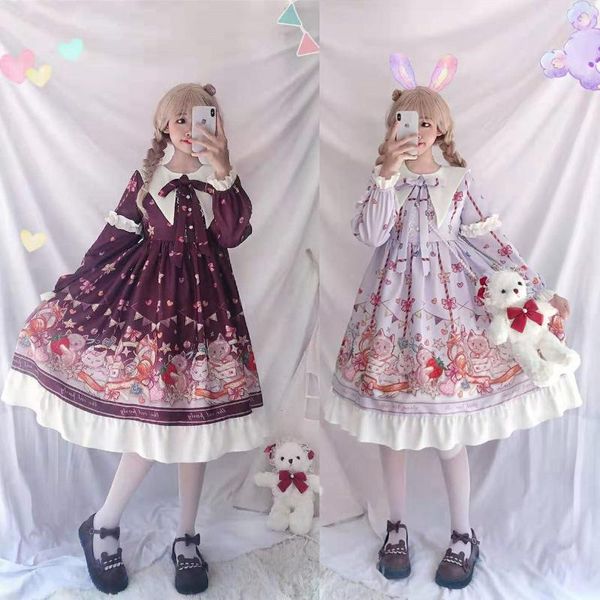 casual dresses cat party sweet women's lolita op dress long sleeve witch sharp collar sailor princess one piece, Black;gray
casual dresses cat party sweet women's lolita op dress long sleeve witch sharp collar sailor princess one piece, Black;gray