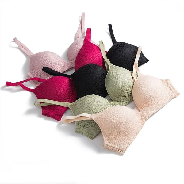 bras beforw seamless for women push up wire adjustable bra straps comfortable pattern solid breathable underwear, Red;black
bras beforw seamless for women push up wire adjustable bra straps comfortable pattern solid breathable underwear, Red;black