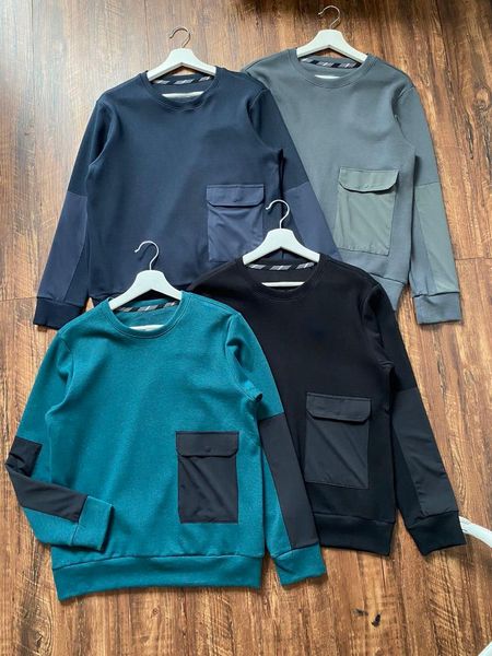 men's hoodies & sweatshirts 2021 autumn fashion simple casual workwear pocket splicing sweater round neck pullover, Black
men's hoodies & sweatshirts 2021 autumn fashion simple casual workwear pocket splicing sweater round neck pullover, Black