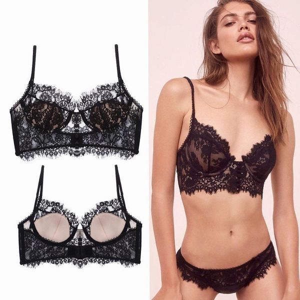 bras french for women ultra thin lace bralette underwire push up brassiere eyelash soft underwear female lingerie bralet, Red;black
bras french for women ultra thin lace bralette underwire push up brassiere eyelash soft underwear female lingerie bralet, Red;black