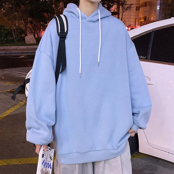 men's hoodies & sweatshirts korean style hoodie 2021 autumn solid color pullover fashion sweatshirt long sleeve casual clothing streetw, Black
men's hoodies & sweatshirts korean style hoodie 2021 autumn solid color pullover fashion sweatshirt long sleeve casual clothing streetw, Black