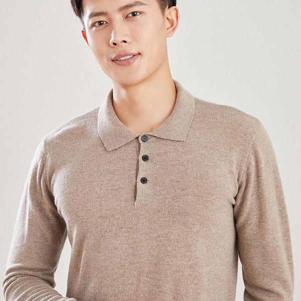 men's sweaters autumn and winter high-end 100% pure wool fashion loose knit pullover soil lapel all-match business casual bottoming shi, White;black
men's sweaters autumn and winter high-end 100% pure wool fashion loose knit pullover soil lapel all-match business casual bottoming shi, White;black