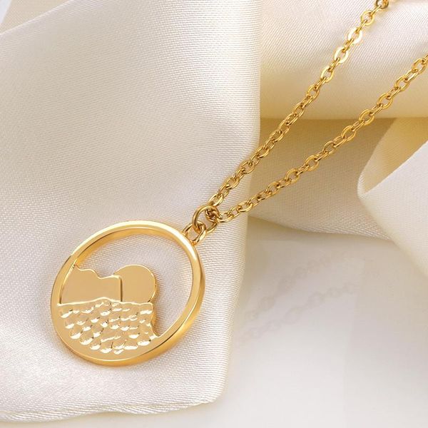 pendant necklaces stainless steel necklace for women man mountain hill gold silver color neck chains female engagement jewelry
pendant necklaces stainless steel necklace for women man mountain hill gold silver color neck chains female engagement jewelry
