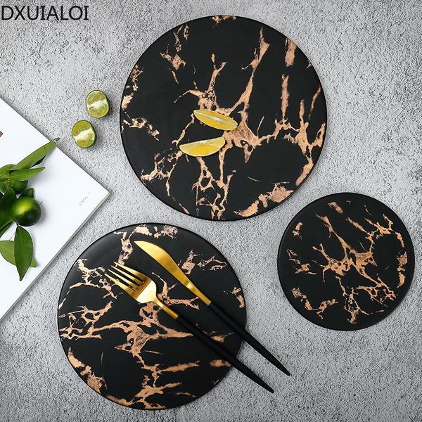dishes & plates dxuialoi modern simple ceramic matte black flat plate marble pattern bread cake hold el restaurant western steak
dishes & plates dxuialoi modern simple ceramic matte black flat plate marble pattern bread cake hold el restaurant western steak