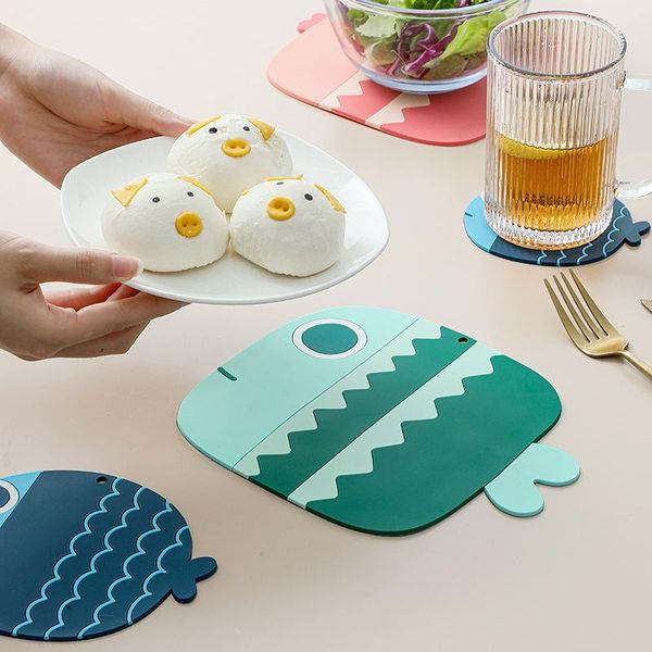 mats & pads lovely fish coasters pvc insulation creative anti-slip household bowl silicone teacup
mats & pads lovely fish coasters pvc insulation creative anti-slip household bowl silicone teacup