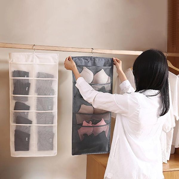 storage boxes & bins double-sided hanging bag folding clothing clear socks bra underwear rack hanger bags organizer for wardrobe
storage boxes & bins double-sided hanging bag folding clothing clear socks bra underwear rack hanger bags organizer for wardrobe