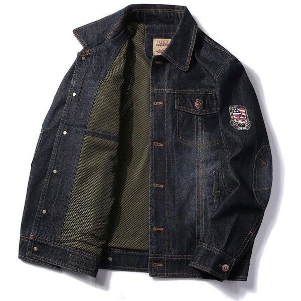 men's jackets denim jacket men clothing spring autumn retro loose large size multi pocket tooling lapel, Black;brown
men's jackets denim jacket men clothing spring autumn retro loose large size multi pocket tooling lapel, Black;brown