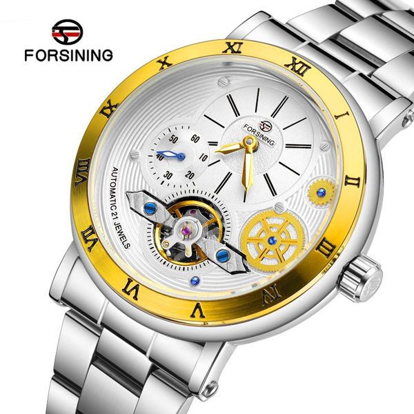 wristwatches 2021 forsining men's watch clock male sports watches quartz casual wrist relogio masculino steel, Slivery;brown
wristwatches 2021 forsining men's watch clock male sports watches quartz casual wrist relogio masculino steel, Slivery;brown