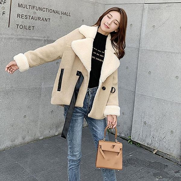 casual all-match solid women jackets 2021 loose bandage turn-down collar outerwear autumn winter long jacket female women's, Black;brown
casual all-match solid women jackets 2021 loose bandage turn-down collar outerwear autumn winter long jacket female women's, Black;brown