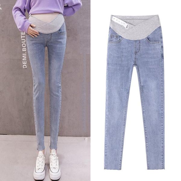 maternity pants jeans adjustable waist slim pregnant women pregnancy denim clothes ropa mujer embarazada premama enceinte bottoms, White
maternity pants jeans adjustable waist slim pregnant women pregnancy denim clothes ropa mujer embarazada premama enceinte bottoms, White