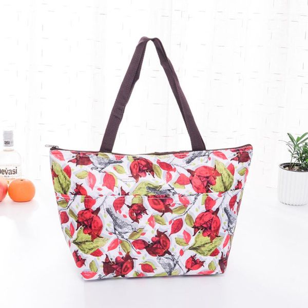bag organizer women container large capacity office picnic lunch tote storage portable insulated cooler oxford cloth kitchen printed, Blue;pink 
bag organizer women container large capacity office picnic lunch tote storage portable insulated cooler oxford cloth kitchen printed, Blue;pink