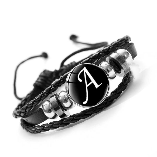 charm bracelets songda 26 letter a-z glass snap metal bead bracelet id name friendship black braided leather men women kids family gift, Golden;silver
charm bracelets songda 26 letter a-z glass snap metal bead bracelet id name friendship black braided leather men women kids family gift, Golden;silver