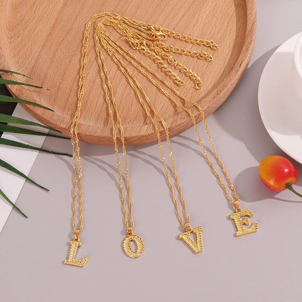chokers 1 pc a-z letter necklace gold stainless steel pendant for men and women, Golden;silver
chokers 1 pc a-z letter necklace gold stainless steel pendant for men and women, Golden;silver