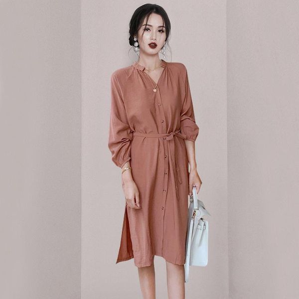 casual dresses women dress summer 2021 office lady korea style fashion full sleeve solid lace hollow out belt zipper v-neck, Black;gray
casual dresses women dress summer 2021 office lady korea style fashion full sleeve solid lace hollow out belt zipper v-neck, Black;gray